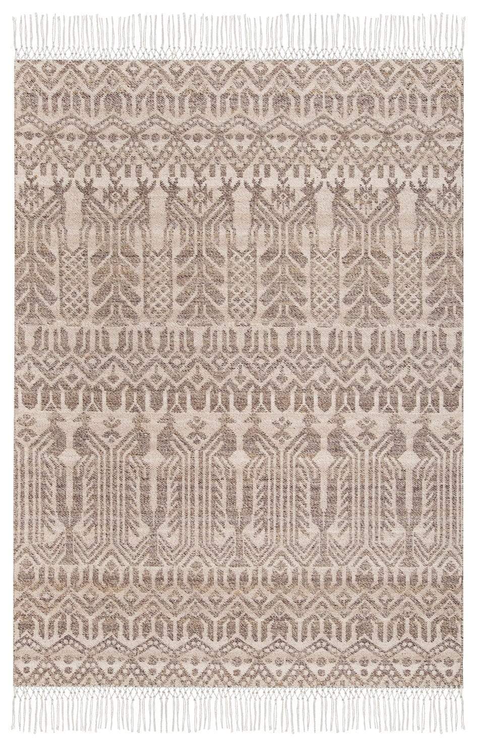 Elyse Beige and Grey Transitional Tribal Rug by Miss Amara Style