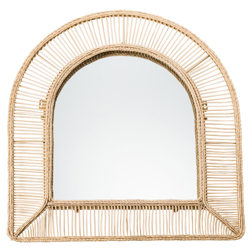 Cora Arched Wicker Wall Mirror by Temple & ster Style Sourcebook