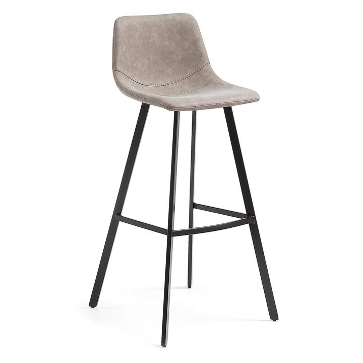Orsted PU Leather Counter Stool, Taupe by El Diseno Style Sourcebook