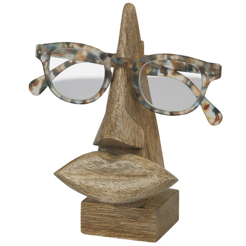 Natural Missy Mango Wood Eyeglass Holder by Temple & ster Style