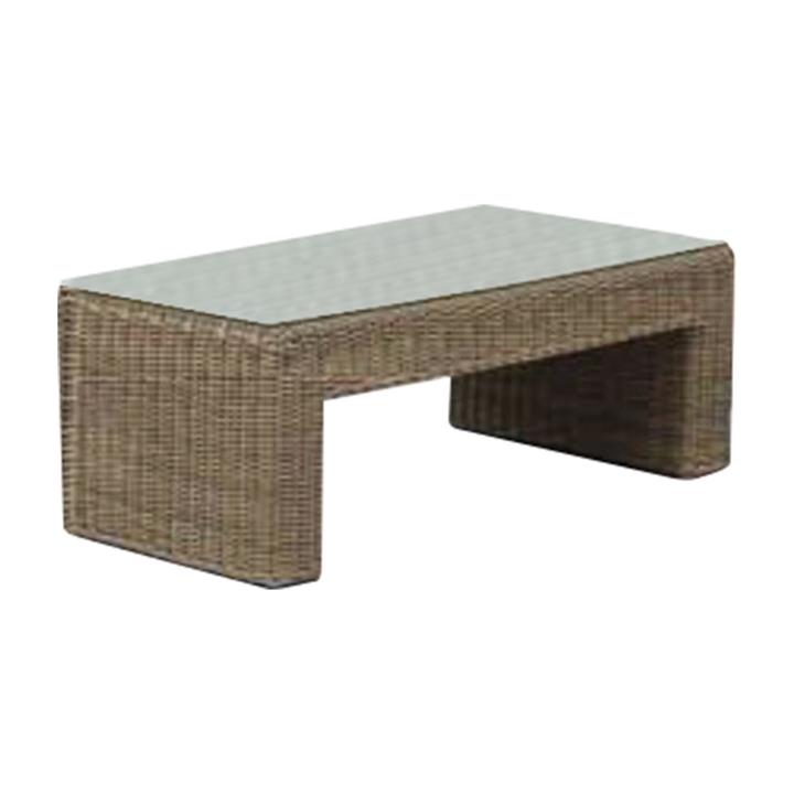 Kobo Wicker Outdoor Coffee Table, 120cm, Khaki by Dodicci Style