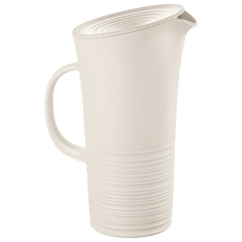 White Guzzini Earth 1.8L Jug with Lid by Temple & ster Style