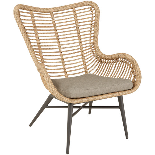 Rovello PE Rattan & Aluminium Outdoor Occasional Chair by Temple
