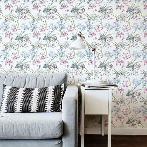 Spring Posy Peel & Stick Wallpaper by Temple & ster Style Sourcebook