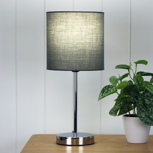 Veronika Table Lamp Shade Colour Grey by Temple & ster Style