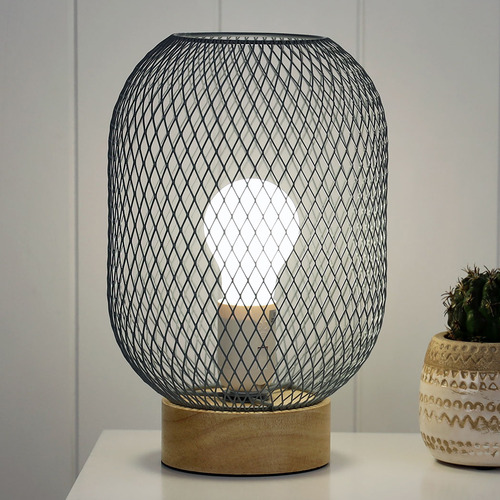 Andrade Mesh Table Lamp Shade Colour MidGrey by Temple & ster