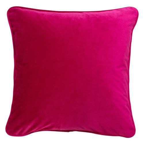 Kassan Velvet Cushion Cover Colour Hot Pink, Size 60 x 60cm by Temple