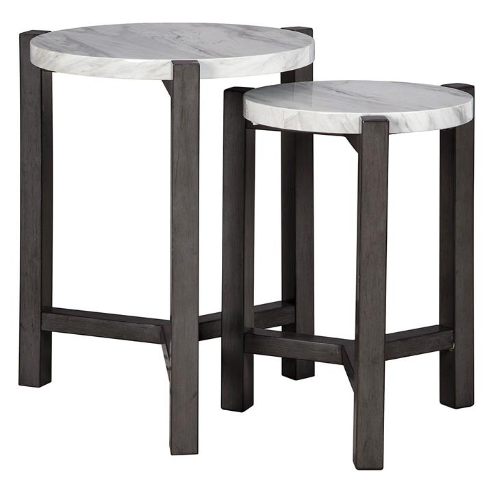 Cassidy Nesting Coffee Tables (Set of 2) in Black by Jasper Home Living