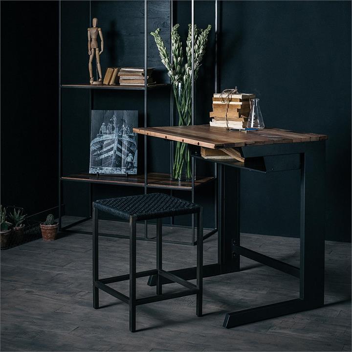 Kleo Wooden Desk in Black by SLH by SLH Style Sourcebook