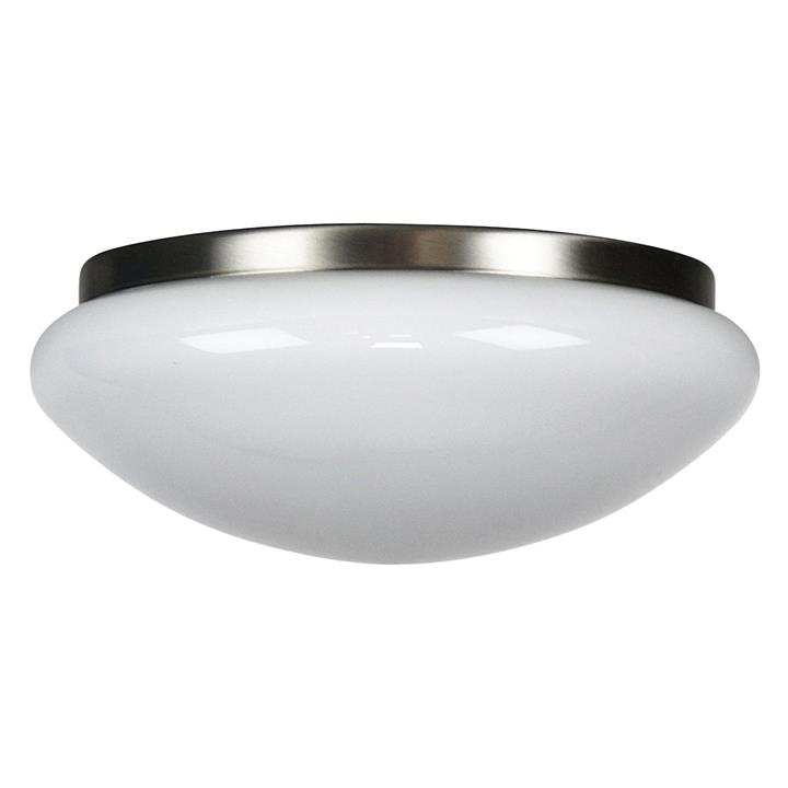 Clipper Opal Glass Ceiling Fan Light in Chrome/White by Oriel Lighting