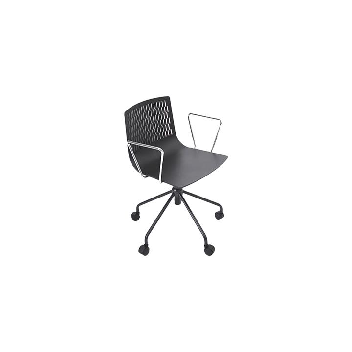 Dash Swivel Office Armchair in Black by Diami by Diami Style Sourcebook