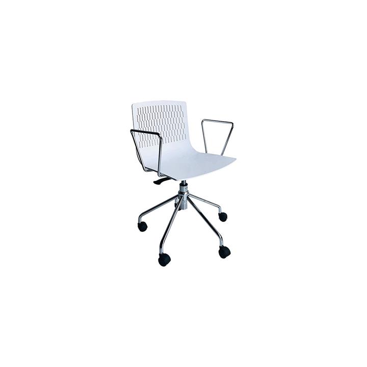 Dash Swivel Office Armchair in White by Diami by Diami Style Sourcebook