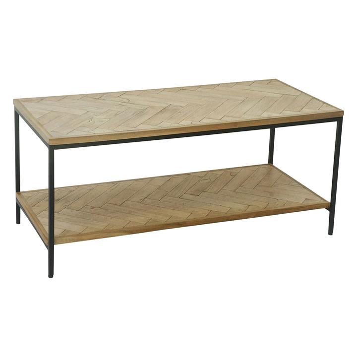 Aleena Wooden Coffee Table in Light Brown by Mise En Scene by Mise En