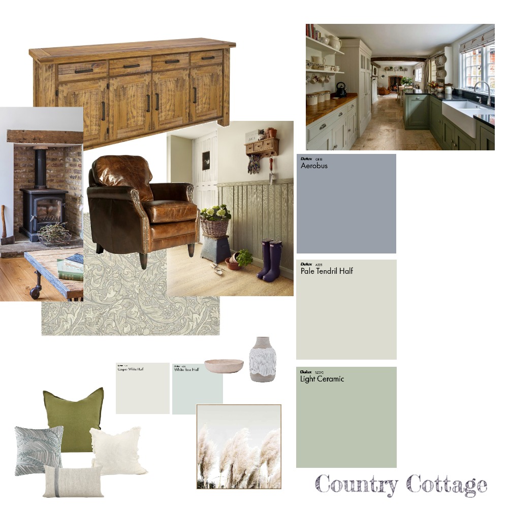 Country Cottage Interior Design Mood Board by bethanydrake - Style ...
