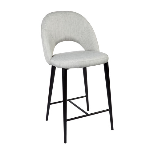 65cm Henry Kitchen Stool Colour Grey by Temple & ster Style