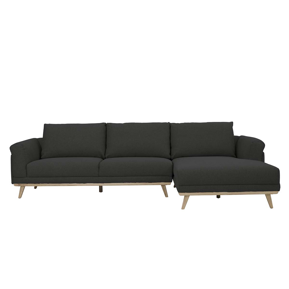 Copenhagen 3 Seater + Chaise RHF in Peter Smoke by OzDesignFurniture