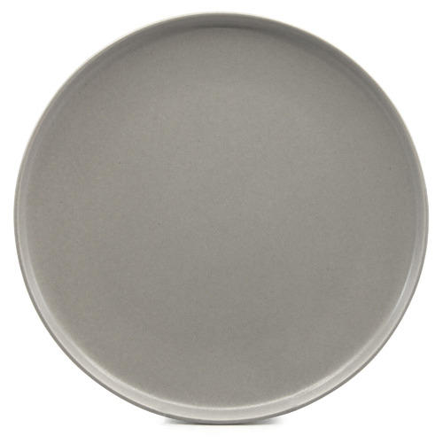 Set of 6 Salt & Pepper Grey Hue 20cm Stoneware Side Plates by Temple