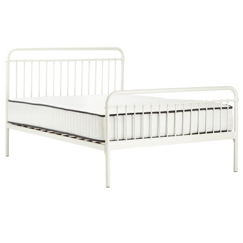 White Loft Metal Bed Size Queen by Temple & ster Style Sourcebook