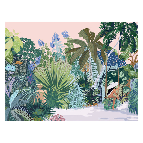 Jungalow June Peel & Stick Wallpaper Panel / Size: 6 Panels / H240 x