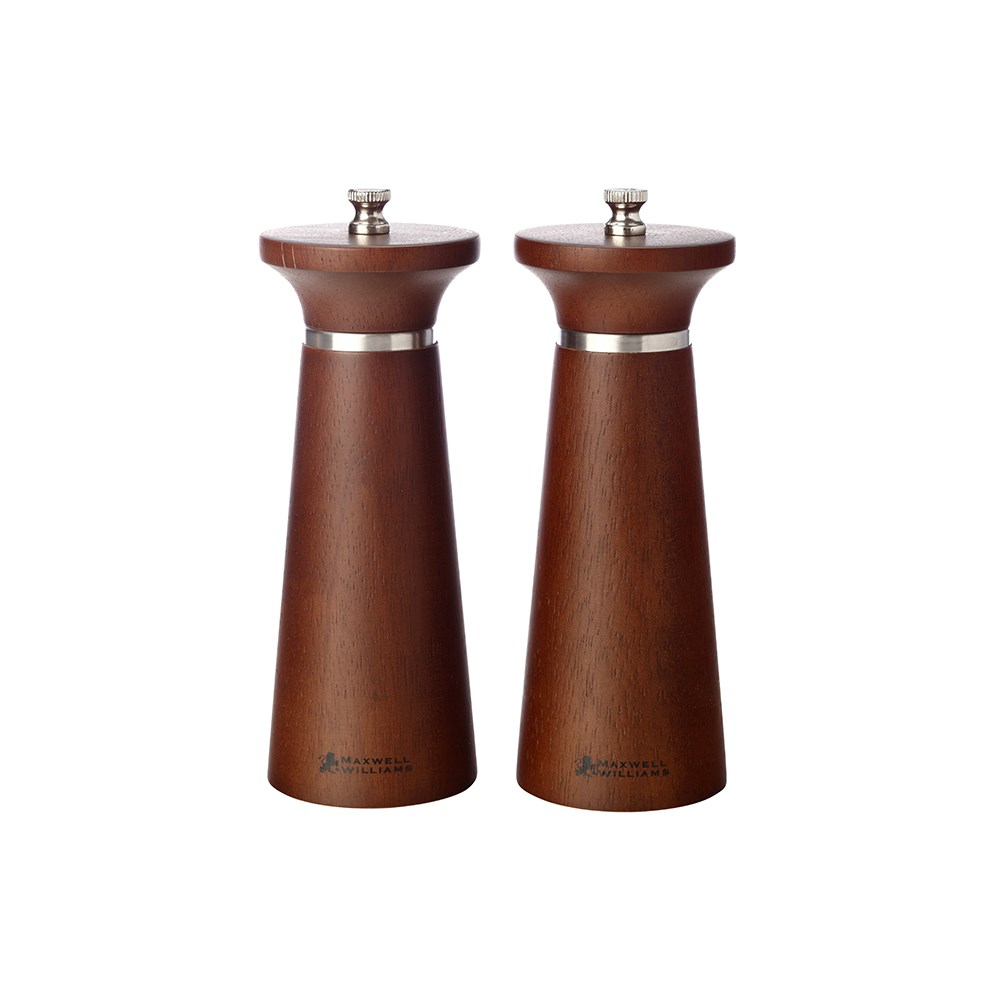 Maxwell & Williams Oslo Salt & Pepper Mill Set Gift Boxed 16cm Walnut