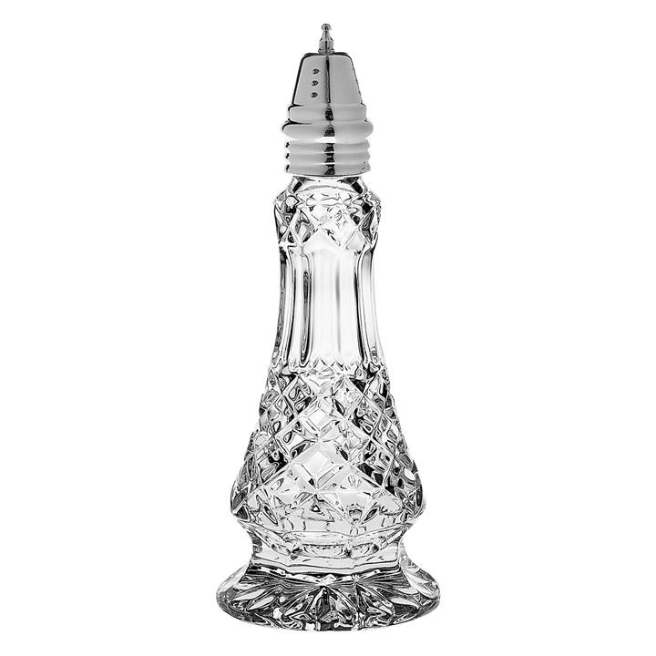 Diamond Salt & Pepper Shaker Set in Light Brown by Bohemia Crystal by