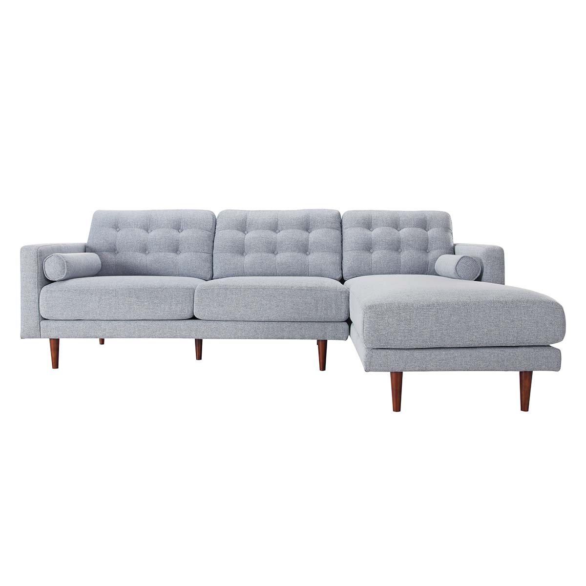 Phoenix 2.5 Seater + Chaise RHF in Frankie Blue by OzDesignFurniture
