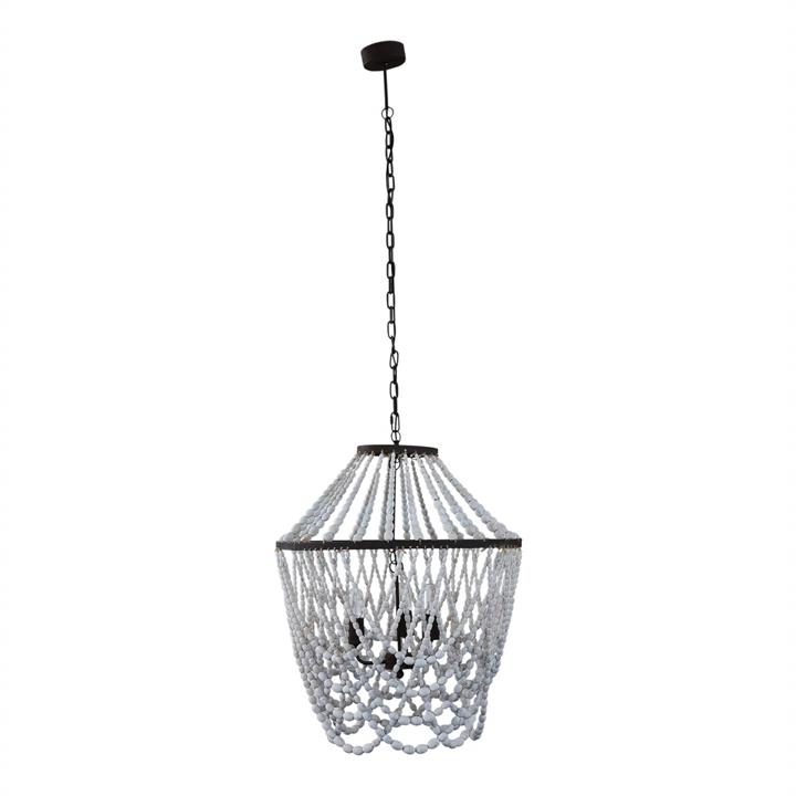 Kalina Wooden Beaded Pendant Light by Oliver Willson Style Sourcebook