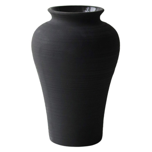 Ophelia Ceramic Vase Colour Matte Coal by Temple & ster Style
