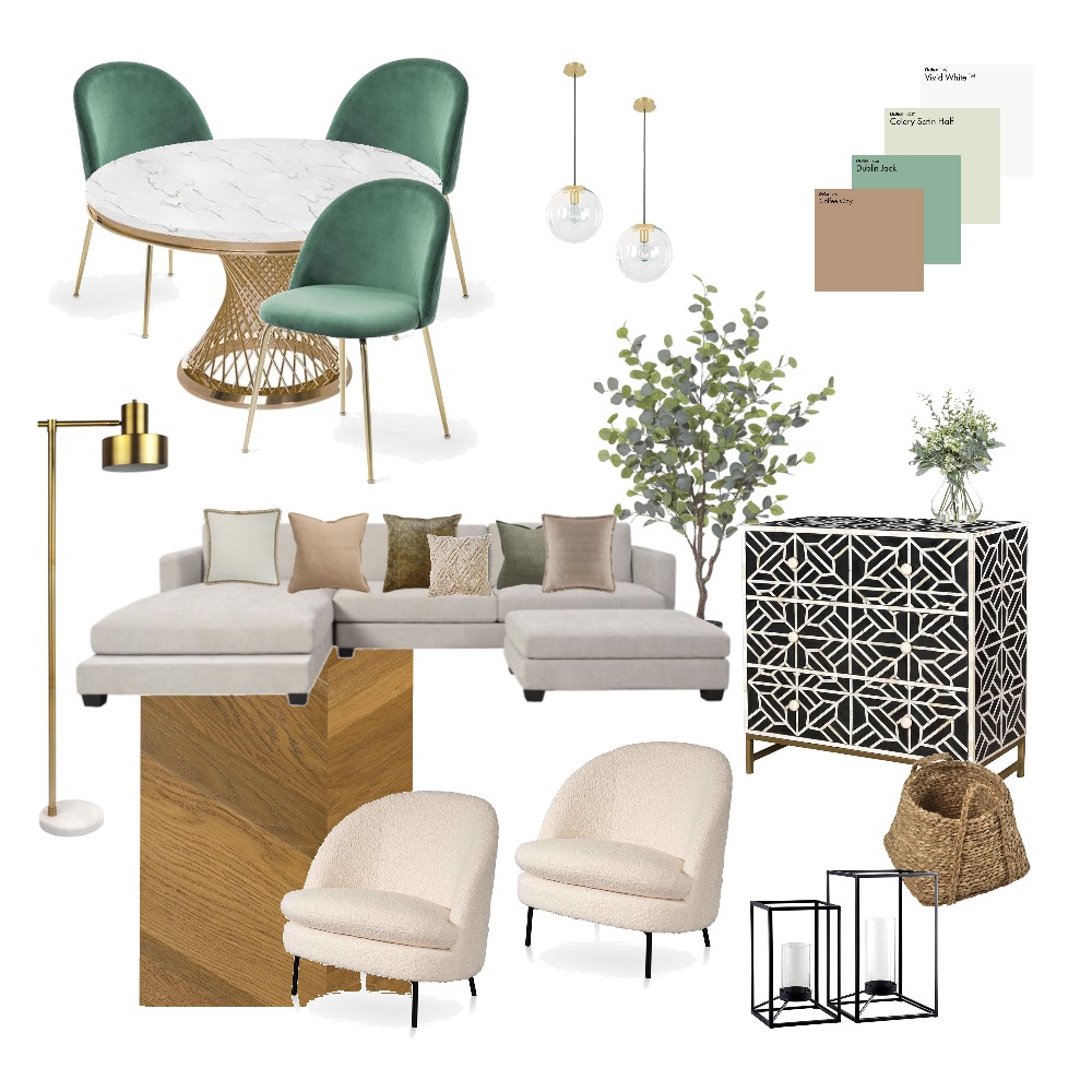 Living Room Mood Board 1 Interior Design Mood Board by sofid.interiors