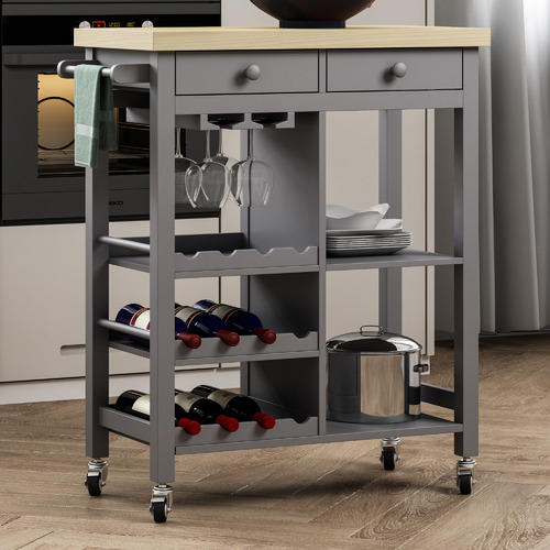 Annie Kitchen Trolley Colour Grey by Temple & ster Style Sourcebook