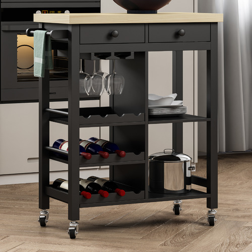 Annie Kitchen Trolley Colour Black by Temple & ster Style Sourcebook