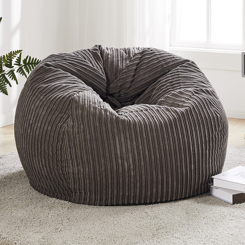 Grey Alice Corduroy Bean Bag Cover by Temple & ster Style Sourcebook