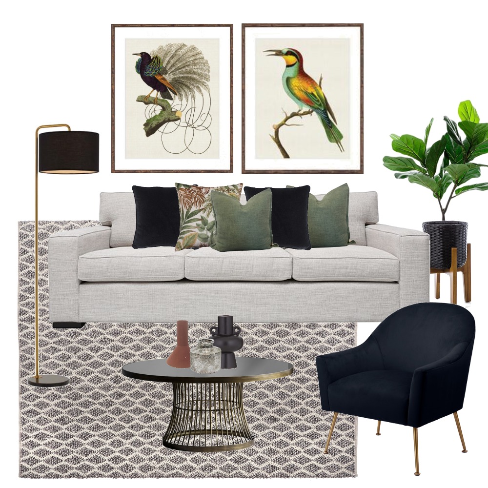 The Birds Interior Design Mood Board by Kyra Smith - Style Sourcebook