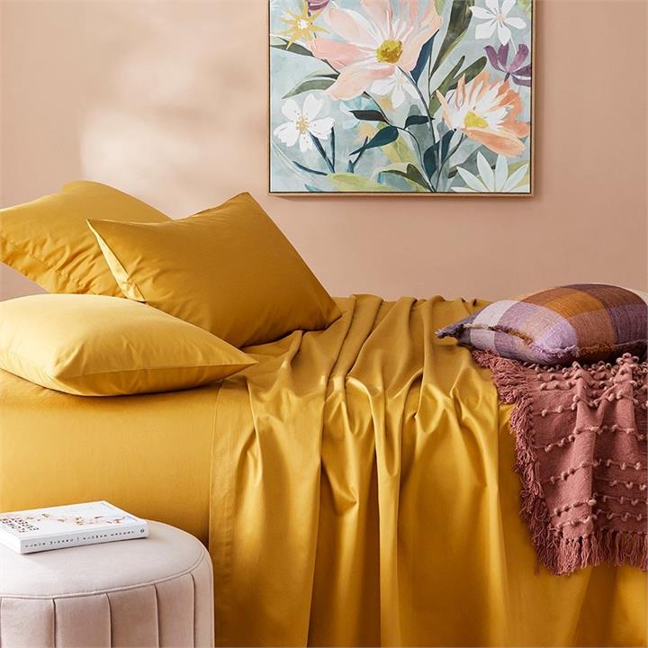 Home Republic Bamboo Sheet Set 600TC Super Queen Rattan Sheet Set