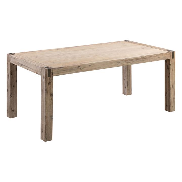 Lise Rustic Dining Table in Light Brown by Rothbury Home by Rothbury