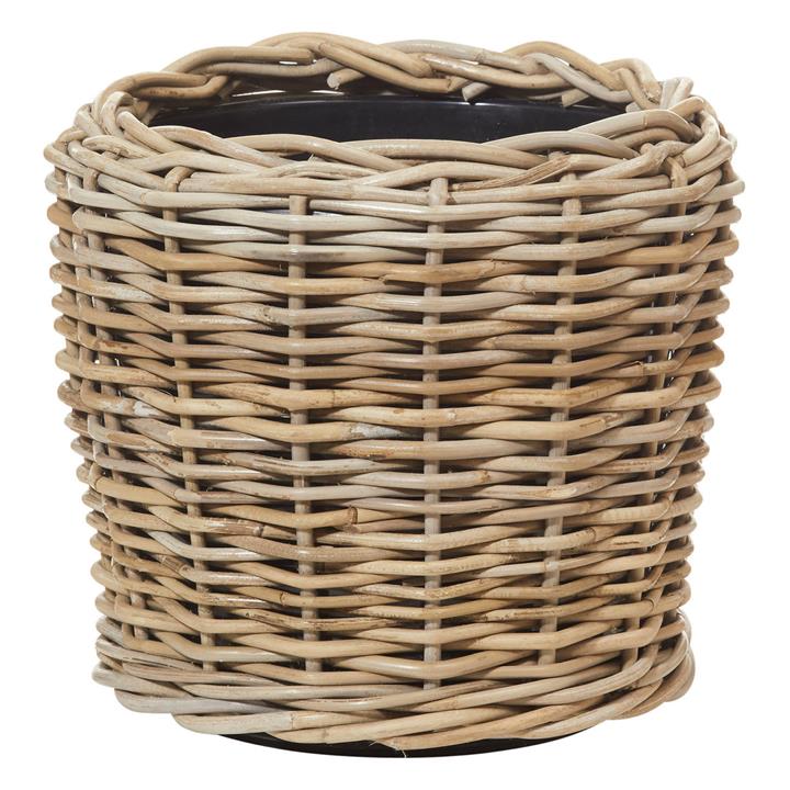Laura Rattan Pot in Light Brown by The Outdoor Department by The