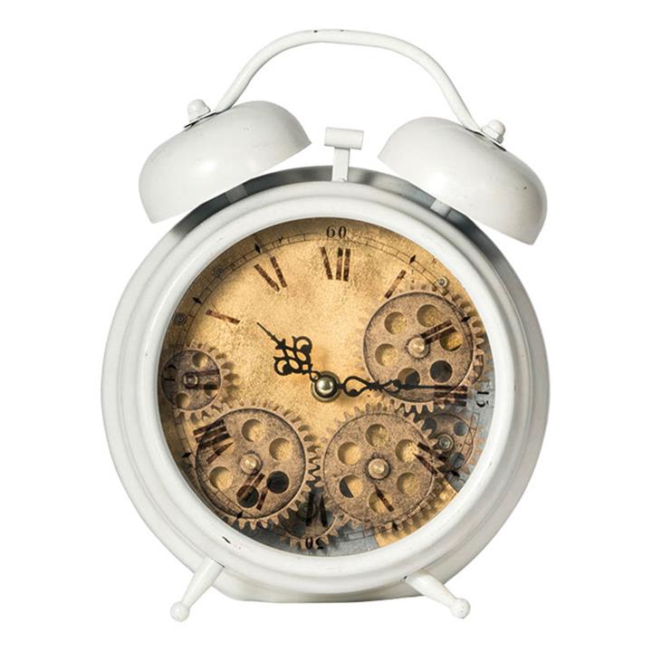 Hereford Table Clock in White by Alliance Furniture by Alliance Furniture Style Sourcebook