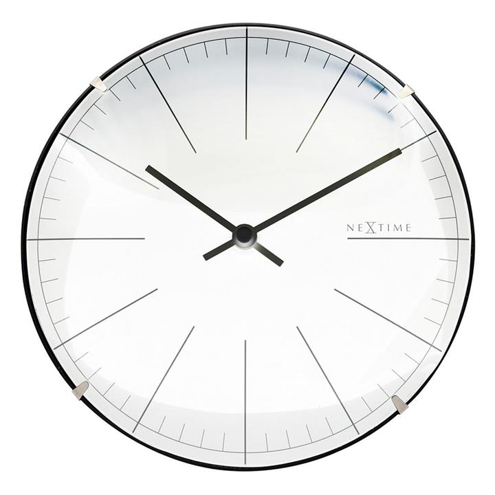 Mini Dome Wall & Table Clock in White by NeXtime by NexTime Style