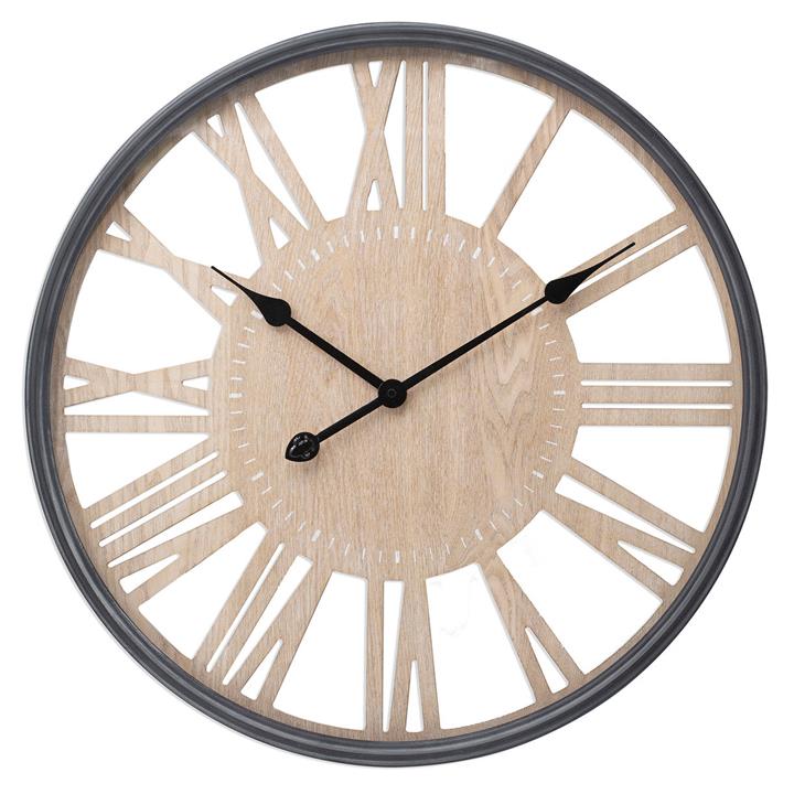 William Wall Clock in Brown by Toki by Toki Style Sourcebook