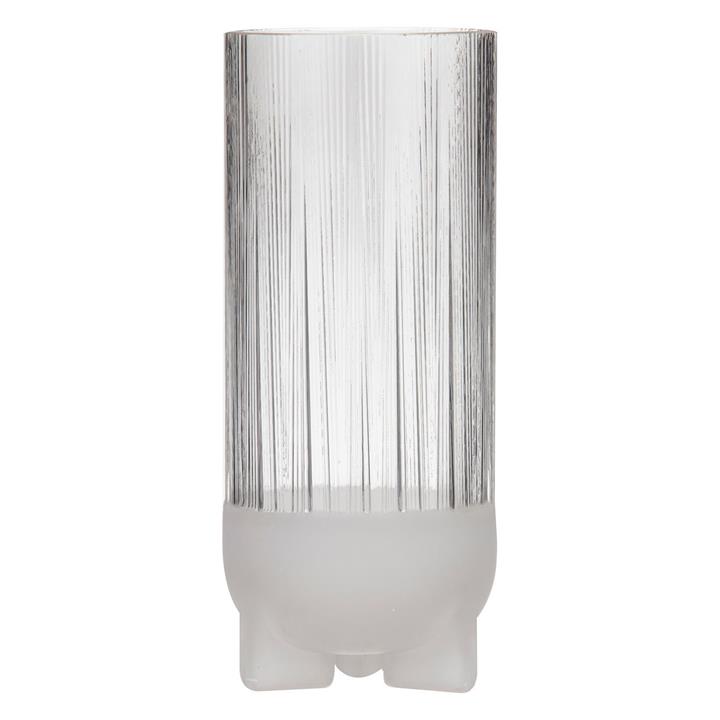 Natalia Tall Glass Vase in White by Rogue by Rogue Style Sourcebook