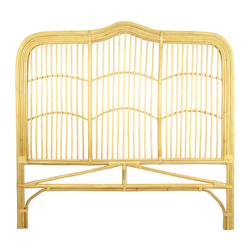 Orion Natural Rattan Bedhead Size Queen by Temple & ster Style
