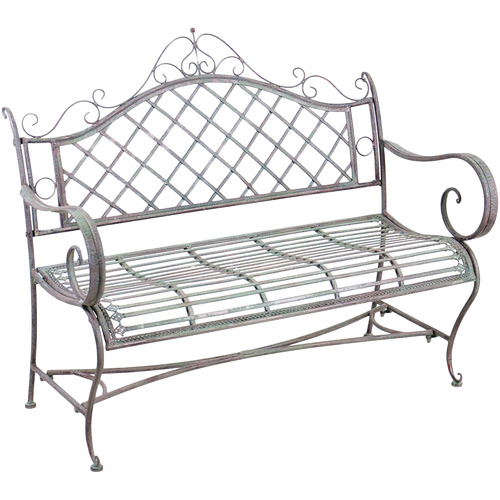 Provence Outdoor Metal Bench by Temple & ster Style Sourcebook