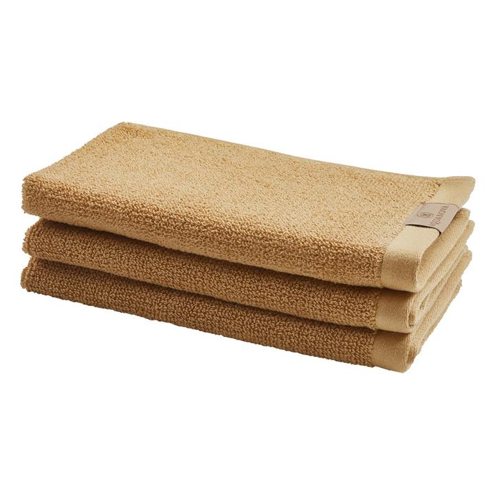 Oslo Cotton Guest Towel in Brown by Aquanova by Aquanova Style Sourcebook