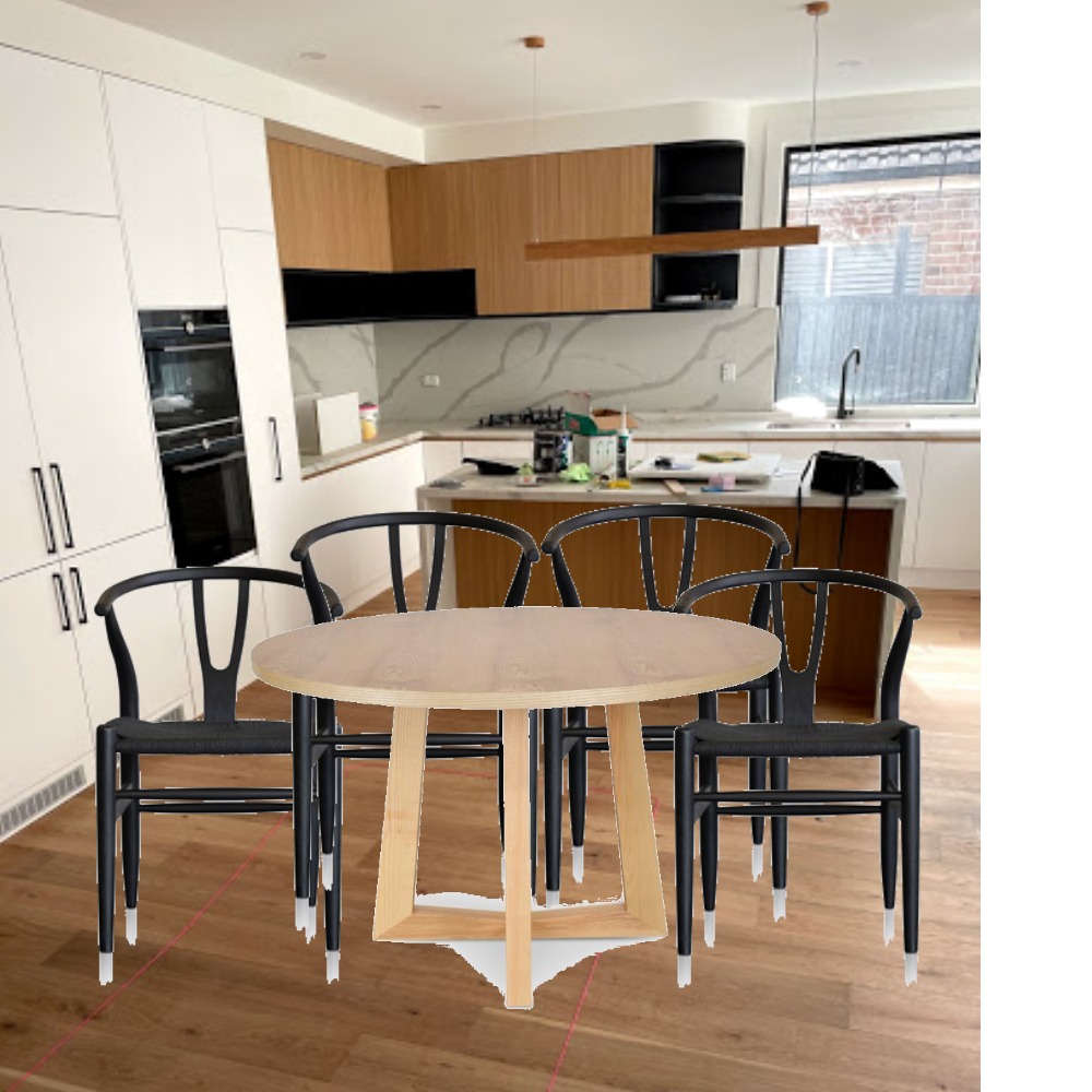 Oak table + black chairs V2 Interior Design Mood Board by jessos2
