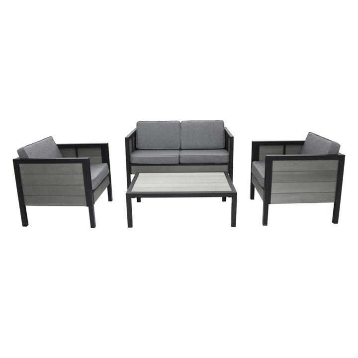 Jayla Outdoor 4Piece Sofa Set in Black by Homeflex by Homeflex Style