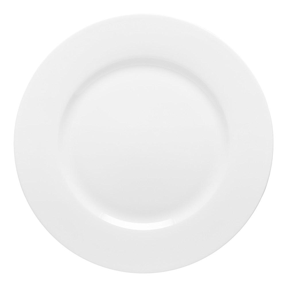 Ecology Canvas Rim Dinner Plate 26.5cm White by Ecology Style Sourcebook