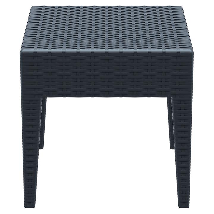 Siesta Tequila Commercial Grade Resin Wicker Outdoor Side Table