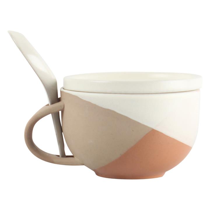 Origins 3Piece Soup Mug Set in Light Brown by Davis & Waddell by Davis