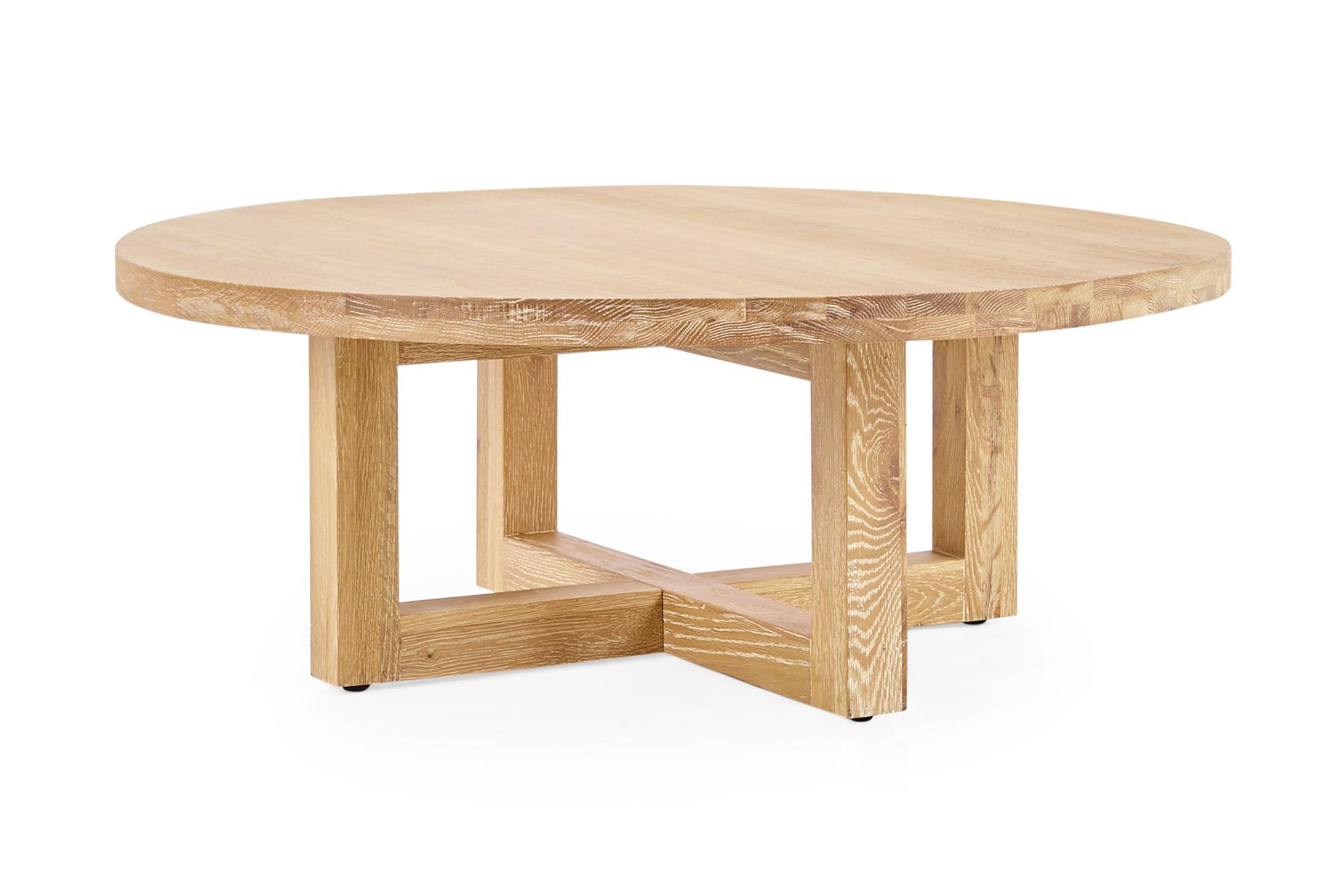 Bronte Brushed Coastal Coffee Table, Solid Oak, by Lounge Lovers by