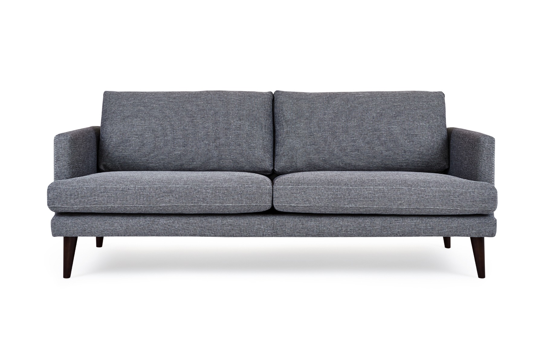 Hugo Modern 3 Seat Sofa, Ash Grey Fabric, by Lounge Lovers by Lounge